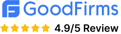 GoodFirms 4.9 out of 5 review rating